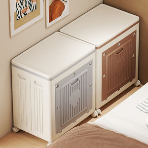 Oficina Home Mobiliário Quarto Cama Caixa De Armazenamento Com Rodas Recipiente De Armazenamento Dobrável Multi-Funcional - Product Image 3