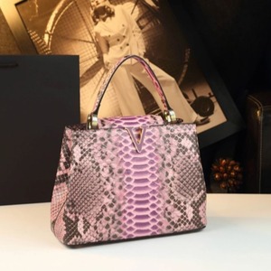Fashion Women's Exquisite Elegance <strong>Python</strong> Embossed Top Handle Bag - Product Image 3