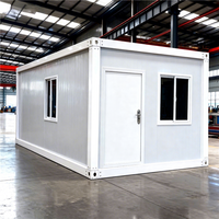 Maison préfabriquée en conteneur de 20 pieds, maison miniature détachable et portable pour le camping d'urgence, design modulaire, maison mobile