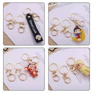 Wholesale lobster clasp swivel <b>hook</b> <b>clip</b> round keychain keyring carabiner - Product Image 6