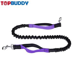 Toptan eller serbest köpek tasma köpek yürüyüş için yansıtıcı kemer Bungee tasma bel çantası kılıfı ile - Product Image 4