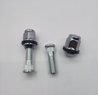 Capuchon de vis de fixation de moyeu de roue hexagonal chromé pour tricycles électriques et véhicules électriques