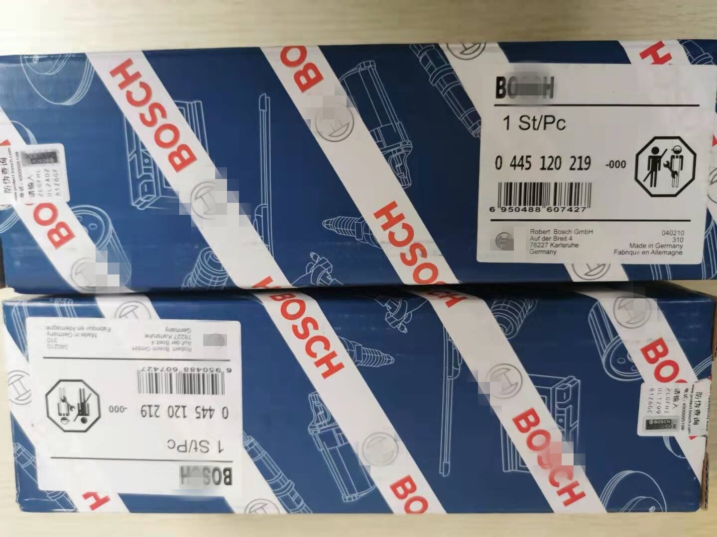 common rail injector 0445120100 0445120219 0445120275  for Man Truck TGA TGX TGL  D2676LF diesel fuel injector 0445120219