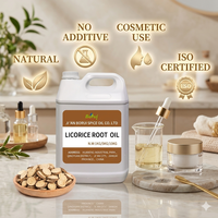 Huile essentielle de racine de réglisse pure de qualité cosmétique naturelle pour les produits de soin corporel en vrac