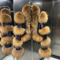 Veste en cuir texturé crocodile pour femmes, veste courte en cuir de mouton avec fourrure de renard naturelle