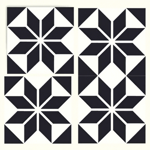 Azulejo de Cemento Moderno para Exteriores Hecho a Mano con Carácter Marroquí y Detalles Artísticos - Product Image 1