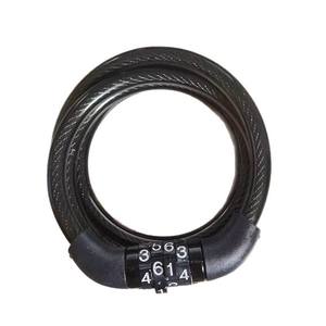 Candado de seguridad para bicicleta, cable de acero de 8mm y 1000mm, combinación de cuatro dígitos, antirrobo, para bicicleta, motocicleta, vehículo eléctrico - Product Image 3