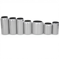 Canettes en aluminium élégantes de 190-500 ml avec logo personnalisé, pour boissons gazeuses, bières, boissons, avec couvercle facile à ouvrir, pour les fêtes