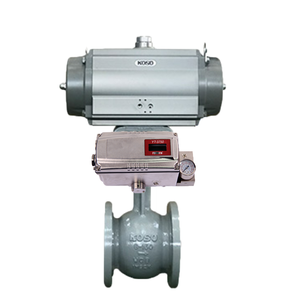 Vanne de régulation 710C, vanne à bille avec actionneur pneumatique 6400RB 6500RA7300RB et positionneur de vanne YT-3300 - Product Image 1