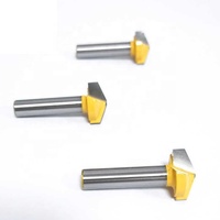 Outils de coupe en carbure Yingba 90 degrés ACM ACP fournisseur en gros en ligne mèche de routeur à rainure en V pour fraise en aluminium