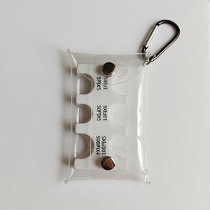 Japanese PVC Coin Holder Coin Purse Portable <b>Small</b> <b>Wallet</b> Anti-Loss Clip Coin Organizer Travel Transparent Card Holder - Product Image 6