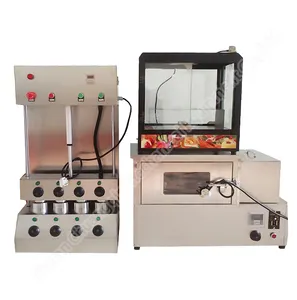 Machine Pizza Kegel Prix Pizza Wafel Kegel Productielijn Groothandel Pizza Kegel Oven Machine Automaat