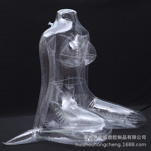 Inflatable Female <strong>Mannequin</strong> Half Body Sitting Pose Plastic Display Model For Adult Models - Product Image 1