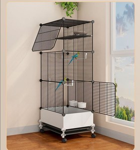 Gabbia per Uccelli Grande Bianca a Basso Prezzo Pami per Pappagalli, Canarini e Fringuelli - Trasportino Lusso Ecologico in Filo di Ferro per Animali Domestici - Product Image 4