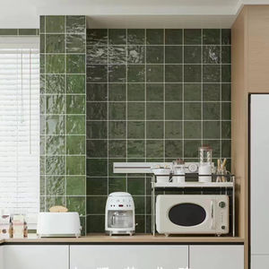 Carreaux <span class=keywords><strong>Zellige</strong></span> faits à la main, décoration murale pour <span class=keywords><strong>salle</strong></span> <span class=keywords><strong>de</strong></span> <span class=keywords><strong>bain</strong></span> et cuisine, carreaux verts glacés brillants, carreaux verts marocains - Product Image 5