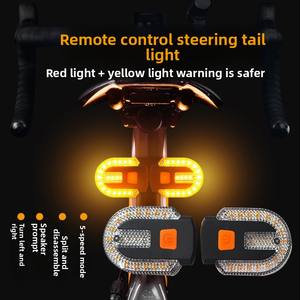 Luces Traseras de Señalización para Bicicleta, Luces Recargables Inalámbricas, Indicadores LED Traseros para Scooter - Product Image 6