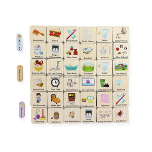 Пользовательские Монтессори Обучающие игрушки, визуальная карта для детей, рутинная диаграмма, деревянные для подарков для малышей - Product Image 5