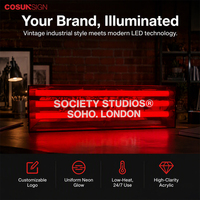 Boîte à lumière LED en acrylique personnalisée, murale, avec logo lumineux pour la publicité en vitrine de magasin de détail