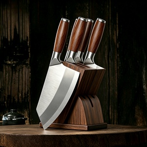 High-quality forged stainless steel three-piece <b>set</b> of <b>sharp</b> slicing <b>knives</b>, chopping <b>knives</b> and meat <b>knives</b> OEM/ODM DIY - Product Image 5
