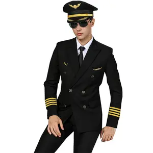 Neues Design Flugkapitän Flugbegleiter Fluggesellschaften Uniformen Luftfahrt-Uniformen - Product Image 1