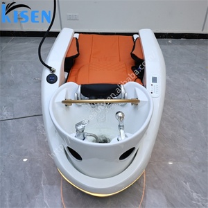 Kisen à vendre : Accessoires de luxe pour shampoing avec capuche, lit de massage pour shampoing, spa capillaire pour salon de beauté et salle de coiffure - Product Image 4