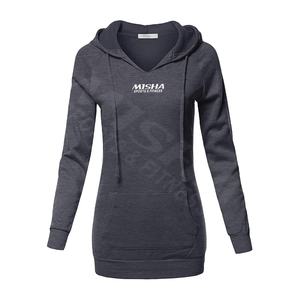 OEM Service <b>Women</b> Pullover Long Hoodie <b>Top</b> Sale Product <b>Women</b> Long Hoodie - Product Image 1