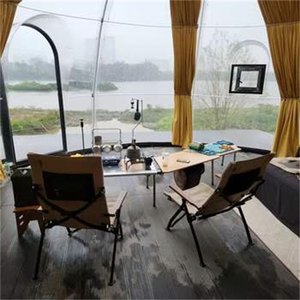 Dôme en polycarbonate pour maison complète, camping, <span class=keywords><strong>bulle</strong></span>, Volferda, <span class=keywords><strong>chambre</strong></span> en dôme, jardin extérieur, <span class=keywords><strong>chambre</strong></span> en dôme verte pour observation des étoiles - Product Image 2