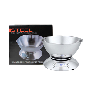 Balance de cuisine numérique en acier inoxydable avec bol YHKS-020 - Product Image 6