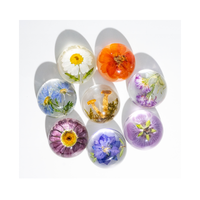 Produits faits à la main, dôme de plantes réelles, presse-papiers en résine, spécimens intégrés, fleurs naturelles, ornements artisanaux