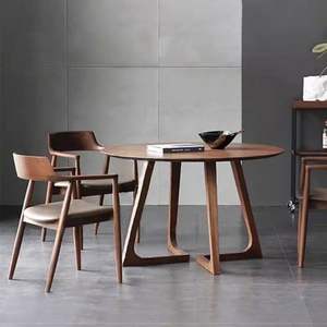 Juego <span class=keywords><strong>de</strong></span> Mesa <span class=keywords><strong>de</strong></span> <span class=keywords><strong>Comedor</strong></span> <span class=keywords><strong>y</strong></span> <span class=keywords><strong>Sillas</strong></span> <span class=keywords><strong>Redondas</strong></span> <span class=keywords><strong>de</strong></span> Madera Maciza <span class=keywords><strong>de</strong></span> Estilo Nórdico Sencillo <span class=keywords><strong>y</strong></span> Moderno para Sala <span class=keywords><strong>de</strong></span> Estar o Mesa <span class=keywords><strong>de</strong></span> Café para Reuniones - Product Image 4