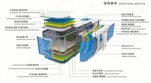 Maison capsule à déploiement rapide pour abri d'urgence ou bureaux de chantier - Product Image 3