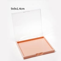 Presse vide sur les ongles boîte de rangement Simple multicolore en plastique carré ongles conseils bijoux cils affichage boîtes d'emballage