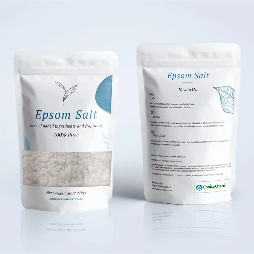 Atacado Epsom Salt para banho com fragrância diferente e pacote impresso