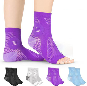 Unisex tùy chỉnh mắt cá chân bọc Brace thể thao nén hỗ trợ chống bong gân chân áp lực mở toed Pads cho sưng plantar - Product Image 4