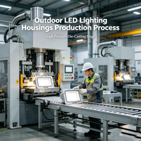 Boîtiers d'éclairage LED extérieurs - Boîtiers en aluminium CNC personnalisés, étanches IP65, option en acier inoxydable pour les lampes de rue et de jardin