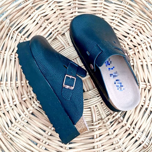 Birkenstocks pour hommes et femmes, chaussures en liège confortables, pantoufles en liège à talons hauts, pantoufles en cuir de vache, matériaux en cuir - antidérapantes - Product Image 3