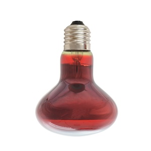 Bombilla calefactora infrarroja para reptiles, foco calefactor de vidrio rojo R80 de 75W y 100W para dragón barbudo - Product Image 1