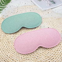 Masque oculaire chauffant coréen 100 % coton, masque de sommeil 3D en mousse à mémoire de forme, avec logo personnalisé, masseur, coffret cadeau de Noël