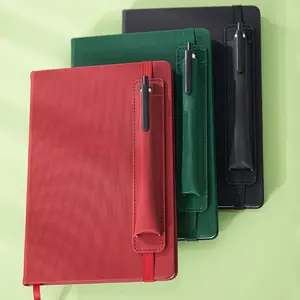 2024 2025 Notebook jurnal menulis Vintage hijau hutan buatan tangan dengan halaman kustom dengan pena untuk hadiah