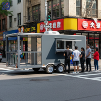 Remolque de Comida Callejera CAMPTRL, Camión de Comida de Kebab, Bar Móvil, Remolque de Concesión, Totalmente Equipado, Carrito de Comida de Restaurante, Camioneta de Venta
