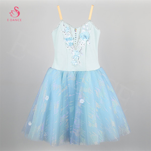 ชุดเดรสเจ้าหญิง S0035งาน OEM & ODM ชุดเต้นรำบนเวทีสีฟ้าชุดบัลเล่ต์โรแมนติก - Product Image 2