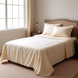 Vente en gros de 4 pièces microfibre polyester king-size ensemble de <span class=keywords><strong>drap</strong></span>-<span class=keywords><strong>housse</strong></span> à motif solide Sabanas <span class=keywords><strong>drap</strong></span> de lit plat - Product Image 2