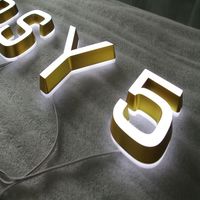 Letras de Canal Acrílicas 3D Iluminadas con LED Personalizadas - Alimentación por Adaptador para Uso en Interiores/Exteriores, Letreros para Hogares, Centros Comerciales y Empresas