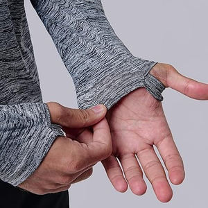 Sudadera Deportiva con Capucha para Hombre, Corte Regular, Informal, Ligera, de Manga Larga, Impermeable, de Secado Rápido, Sólida, Bordada, ODM - Product Image 3