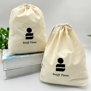 Tùy chỉnh cá nhân hữu cơ bông may bao bì túi vải với tùy chỉnh in logo và chống bụi dây rút túi - Product Image 1