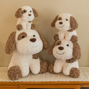 Chien tacheté <span class=keywords><strong>noir</strong></span> en peluche <span class=keywords><strong>Bichon</strong></span> frisé caniche carlin Husky Chihuahua Shiba Inu Bull Terrier peluche poupée oreiller pour enfants - Product Image 1