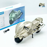 Altavoz Bluetooth con Forma de Motocicleta X-733, Altavoz Inalámbrico Portátil Modelo Moto Deportiva, Altavoz Estéreo con Bajos, Compatible con TF, USB y FM