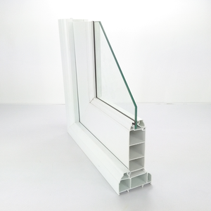 Design moderne Upvc/Pvc/Kunststof Dubbel Gehard Helder Glas Openslaande Badkamerdeur - Product Image 6