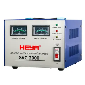 เซอร์โวมอเตอร์ SVC-2KVA ขดลวดทองแดง AVR 220V แรงดันไฟฟ้าอัตโนมัติเครื่องควบคุมความคงตัว AVR 1600W 2000W