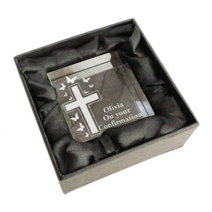 MH-TF070 personalizado para <span class=keywords><strong>bautizo</strong></span> de bebé, papel de Cruz medio grabado, cristal - Product Image 3